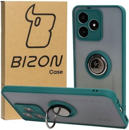 Bizon Etui Case Hybrid Ring Do Realme C53 Ciemnozielone