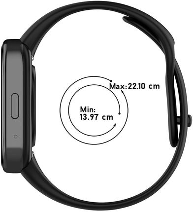 Bizon Pasek Strap Watch Dots Do Xiaomi Redmi 3 Active Czarny - zdjęcie 3
