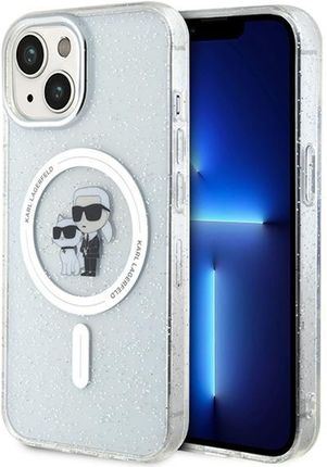 Karl Lagerfeld Klhmp15Shgkcnot Iphone 15 6 1" Transparent Hardcase Choupette Glitter Magsafe