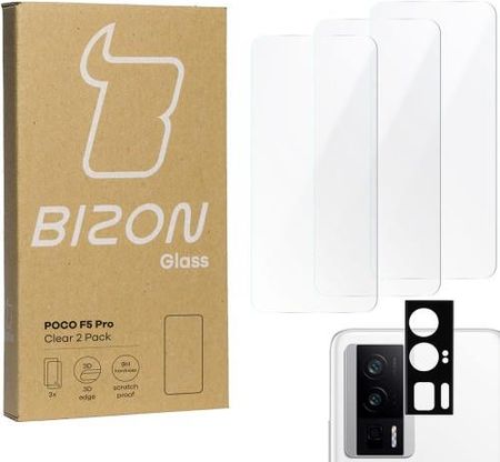 Bizon 3X Szkło Szybka Na Aparat Clear 2 Pack Do Xiaomi Poco F5 Pro