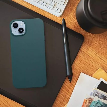 4Kom Pl Etui Obudowa Ochronna Futerał Matt Do Iphone 15 Pro Ciemnozielony - zdjęcie 6