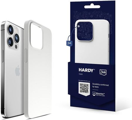 3Mk Hardy Silicone Magcase Do Iphone 15 Pro Max Silver White  