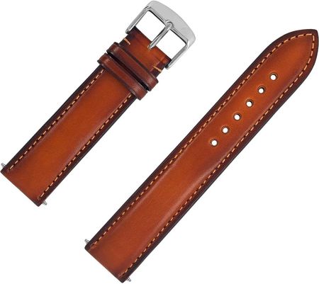 Pasek skórzany Zeppelin do zegarka - Cognac 22 mm - zdjęcie 2