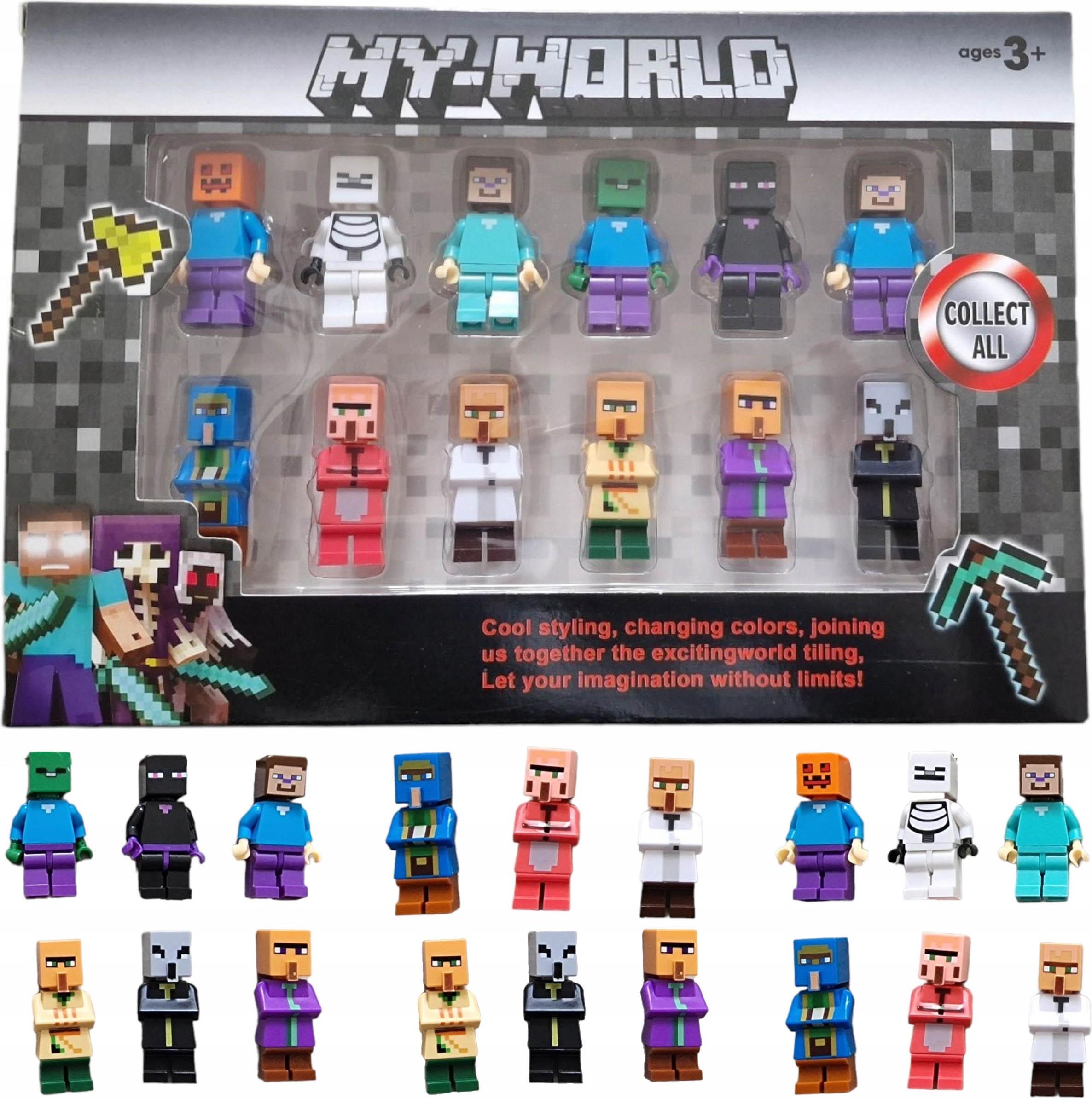 Toys My World Minecraft Klocki Figurki Zestaw 12Szt. - ceny i opinie ...