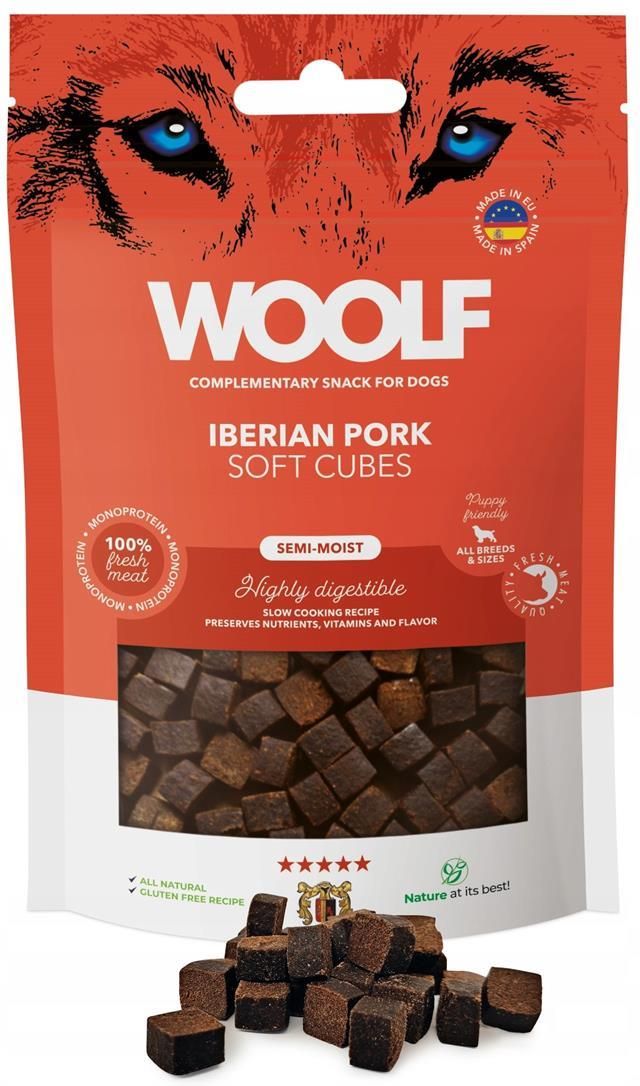 Woolf Soft Cubes Cerdo Ibérico 100g – LOBITOS&CO