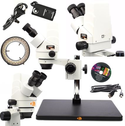 Rosfix Mikroskop stereoskopowy trinokularowy z wbudowaną kamerą USB Pluto Pro MSPP-T-BB1-KU + Rosfix
