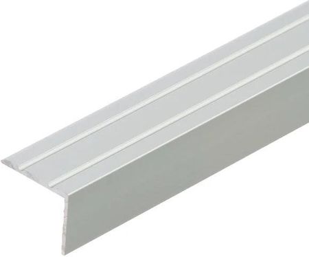 Profil schodowy narożny klejony aluminium anoda CEZAR 25x20mm 1,35m Srebrny