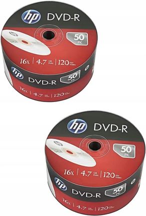 HP 04016 DVD-R Spindle - 100 Pack, 16X, 4.7GB