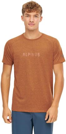 Koszulka męska T-shirt grafen Alpinus Dirfi pomarańczowy