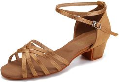 Buty Do Tańca Towarzyskiego Damskie Burtan Havana Salsa Nude 3,5cm