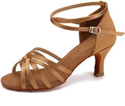 Zdjęcie Buty Do Tańca Towarzyskiego Damskie Burtan Havana Salsa Nude 7cm - Oleśnica