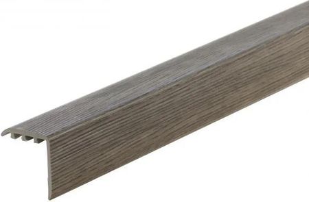 Profil schodowy kątownik progowy PVC laminat CEZAR 30x30mm 1,8m Dąb Glina