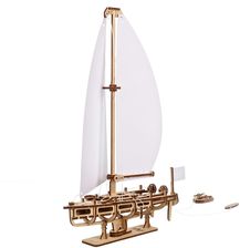 Ugears Drewniany model do składania Piękny Jacht Oceaniczny