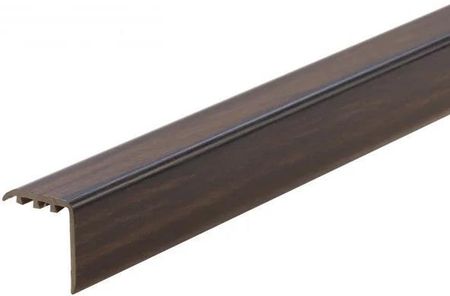 Profil schodowy kątownik progowy PVC laminat CEZAR 30x30mm 0,9m Orzech