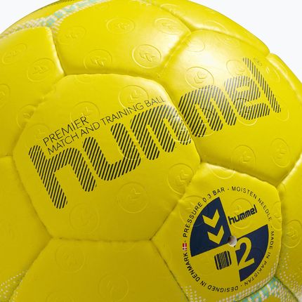 Piłka Do Piłki Ręcznej Hummel Premier Hb Yellow/White/Blue Rozmiar 3 - zdjęcie 2