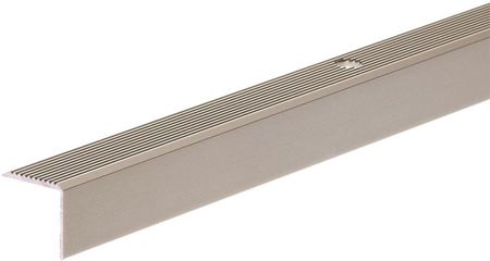 Profil schodowy ryflowany aluminium anoda CEZAR 20x20mm 2m Szampan