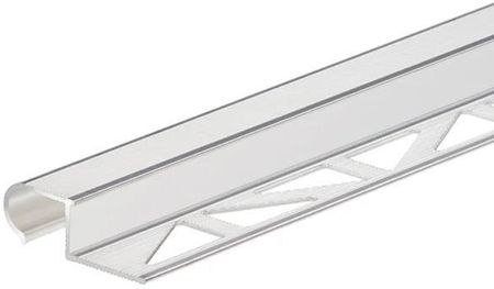 Profil schodowy owalny aluminium anoda CEZAR 2,5m Srebrny