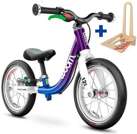 Woom Rowerek Woom Rowerek Biegowy 1 (12) Cosmic Blurple + Stojak Dock - Ceny i ...