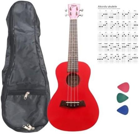 Ukulele koncertowe akustyczne 23" + pokrowiec - V-TONE UK23 RD