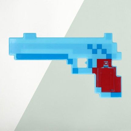 Gazelo Minecraft Pistolet Plastikowy Diamentowy 26Cm