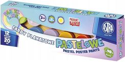 Zdjęcie Astra Farby Plakatowe 12 Kolorów 20Ml Pastelowe Standard Box 301123049 - Koszalin