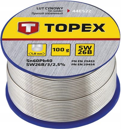 Topex Lut Cynowy 60% Sn Drut 1.0mm 100g 44E522