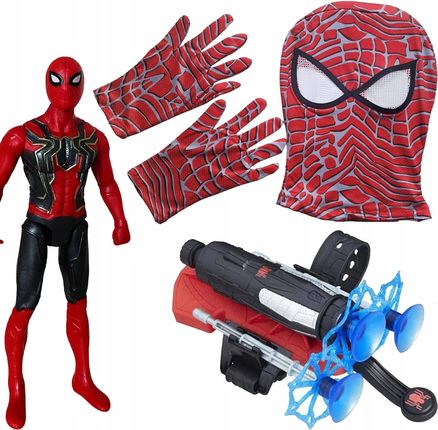 Toys Spiderman 4W1 Wyrzutnia 2X Rękawica Maska Figurka