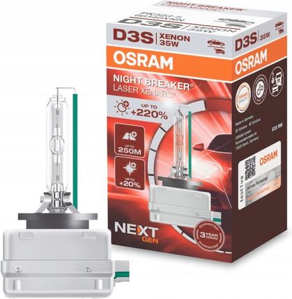Osram 1X Żarówka D3S Night Breaker Laser 220%
