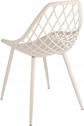 Krzesło Azure Design Boho Białe Nowoczesne Salonou