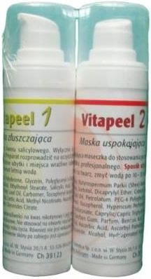 Vitapeel zestaw do złuszczania Maska Vitapeel złuszczajaca + Maska Vitapeel łagodzaca PROKOS 2 x 30ml