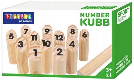 Playbox Number Kubb Drewniane Kręgle Fińskie