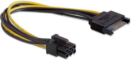 DeLOCK Power SATA 15-pin - 6-pin PCI-E (82924)