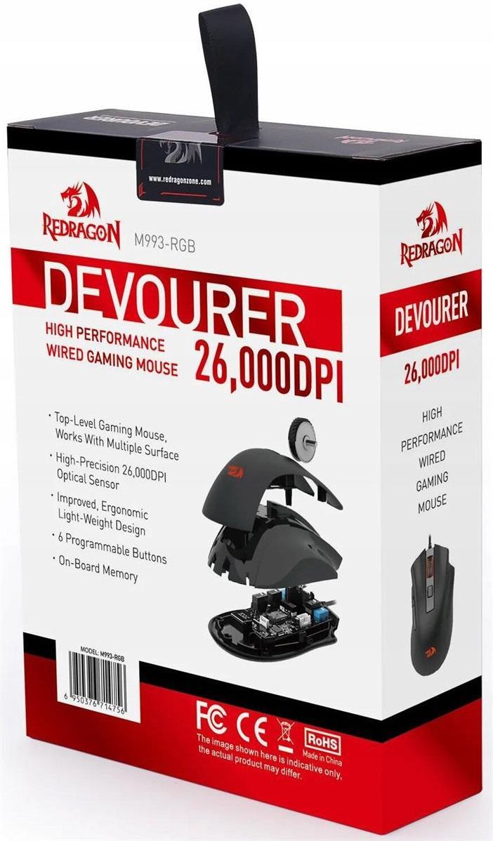 Mysz Redragon Devourer Czarny M993 Rgb - Opinie i ceny na Ceneo.pl