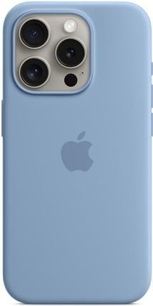 Apple Silikonowe Etui Magsafe Iphone 15 Pro Zim. Błękit