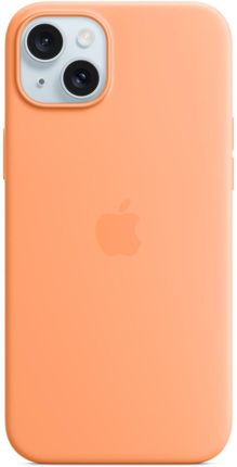 Apple Silikonowe Etui Magsafe Iphone 15 Plus Pomarańcz