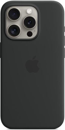 Apple Silikonowe Etui Magsafe Iphone 15 Pro Czarne