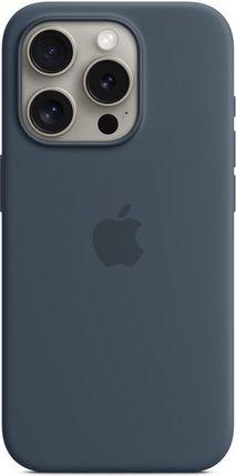 Apple Silikonowe Etui Magsafe Iphone 15 Pro Błękit
