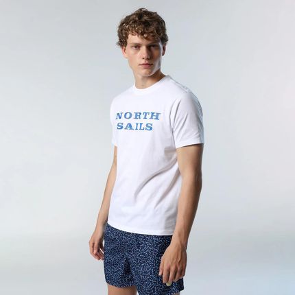 Męska Koszulka z krótkim rękawem North Sails SS T-Shirt With Graphic 692838-0101 – Biały