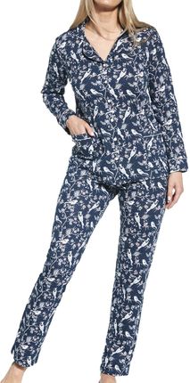 Rozpinana piżama damska Cornette 482/365 JANE granatowa (L)