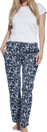 Bawełniane spodnie damskie do piżamy Cornette 690/36 (S)