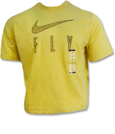 Koszulka damska Nike Dri-FIT Swoosh Fly Boxy T-shirt Wmns Lemon Wash - DV2373-753