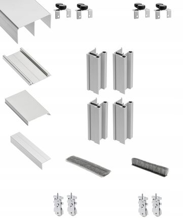 Gtv Zestaw Okuć Drzwi Przesuwnych Loca 2,0M/2D Alu