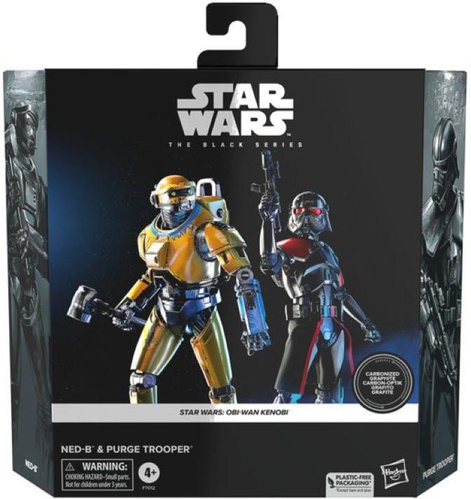 Star Wars Hasbro The Black Series – NED-B E Purge Trooper, Action Figure Da 15 Cm In Carbonio, Confezione Da 2