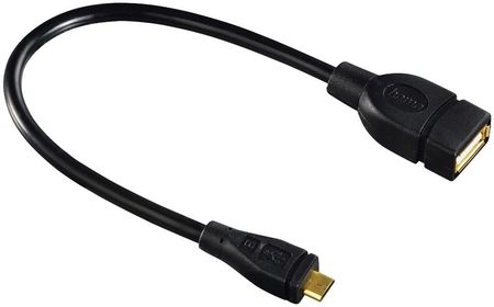 Hama Adapter USB Micro B WT. - USB A GN. 15cm (78426)