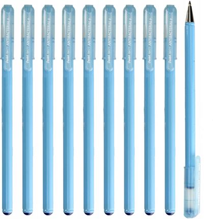 Pentel Długopis Niebieski Antibacterial Bk77 10Szt