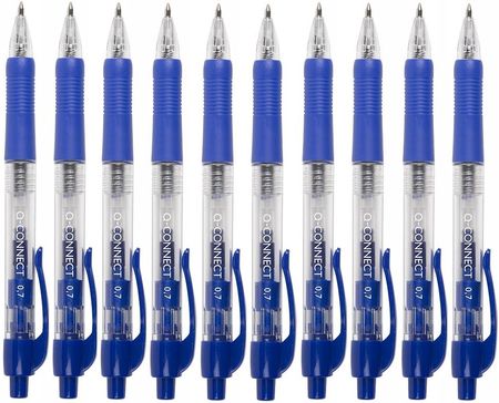 Q-Connect Długopis Automat 1Mm Niebieski 10 Sztuk