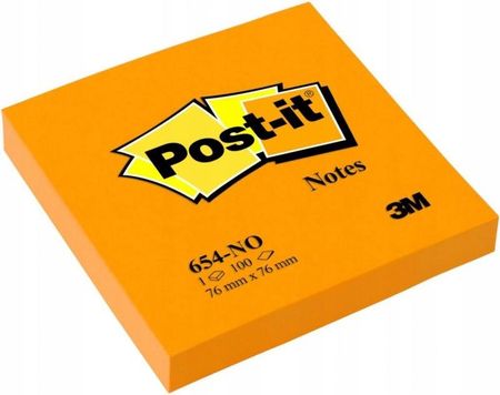 Post-It Karteczki Samoprzylepne Pomarańcz 76X76
