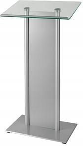 Mównica Aluminiowo-Szklana Pulpit Srebrna (8011731)
