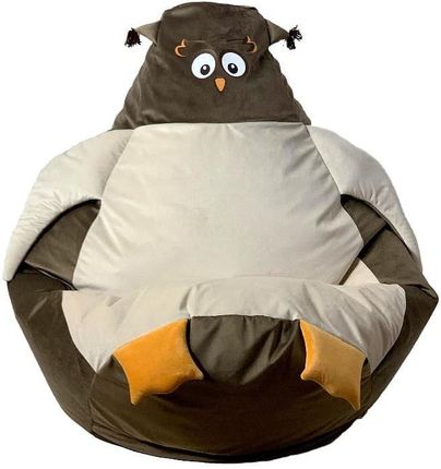 Pufa Worek Sako Sowa Brąz-Beż Xl 130X90