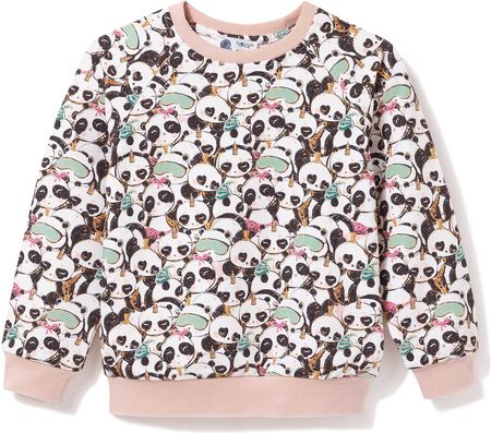 Bluza bawełniana ze ściągaczami Panda